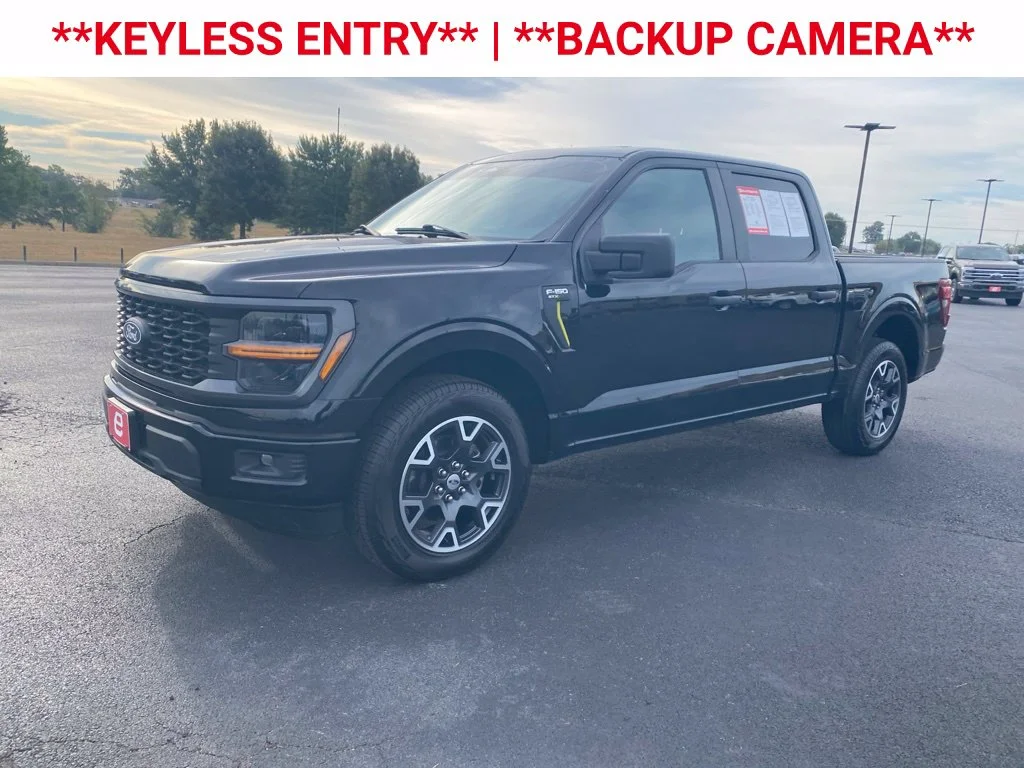 Used 2024 Agate Black Metallic Ford STX image 3