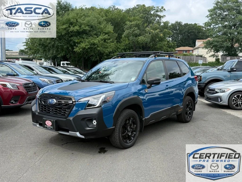 Used 2023 Geyser Blue Subaru Wilderness image 1