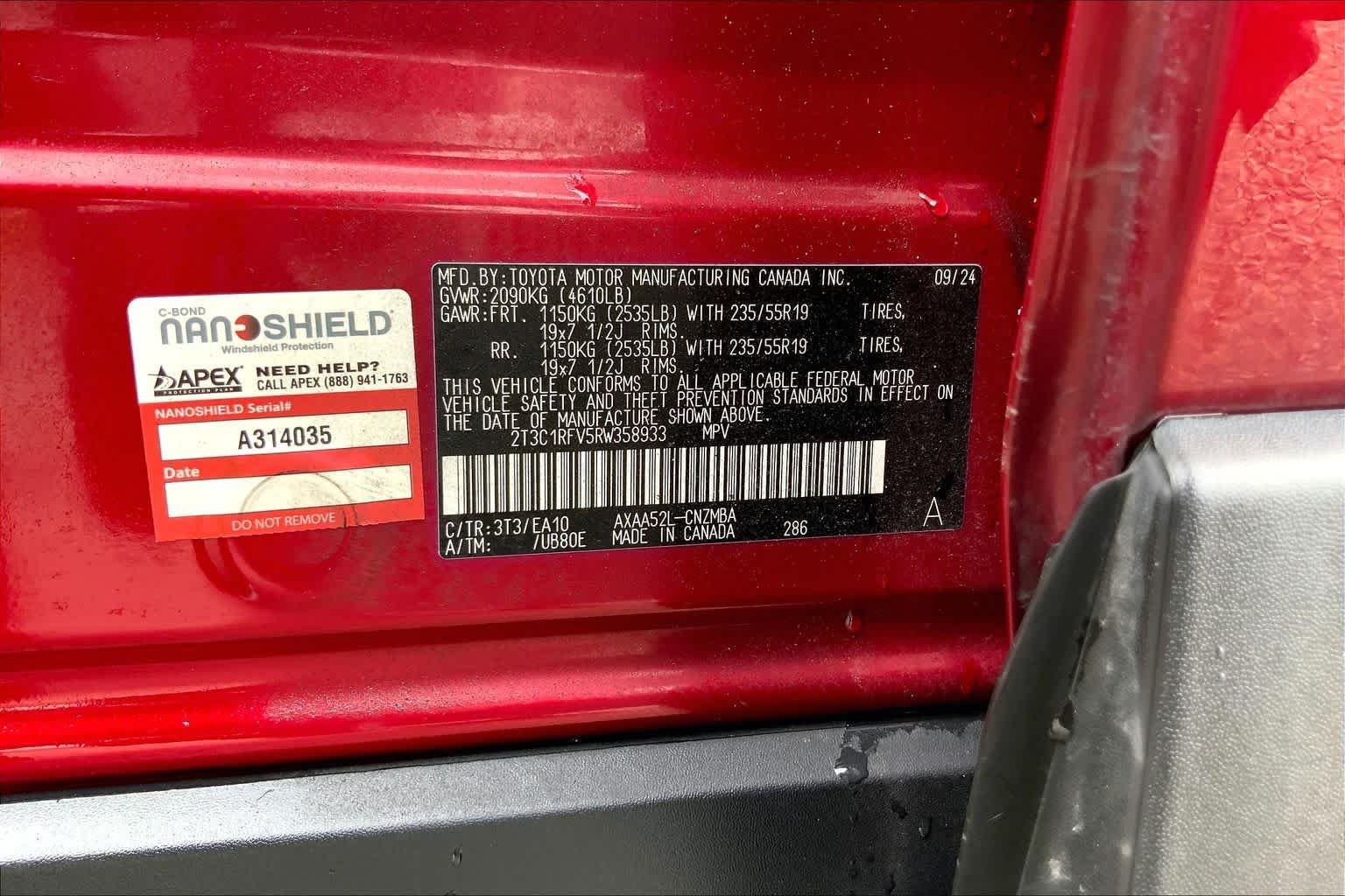 Used 2024 Ruby Flare Pearl Toyota XLE Premium image 36