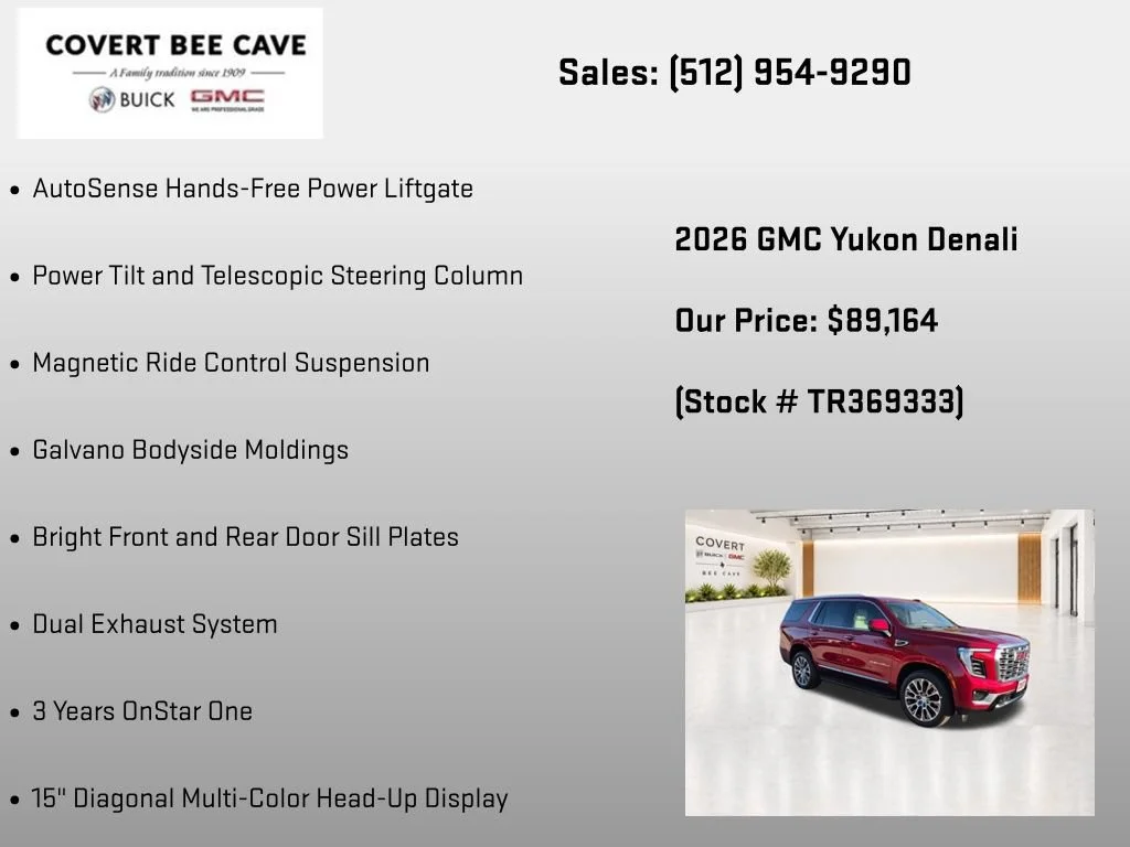 New 2026 Volcanic Red Tintcoat GMC Denali image 19