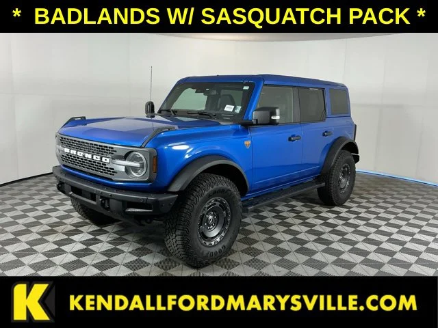 Used 2025 Blue Metallic Ford Badlands image 1