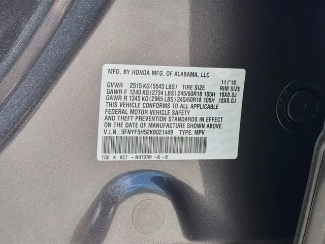 Used 2019 Gray Honda EX-L image 43