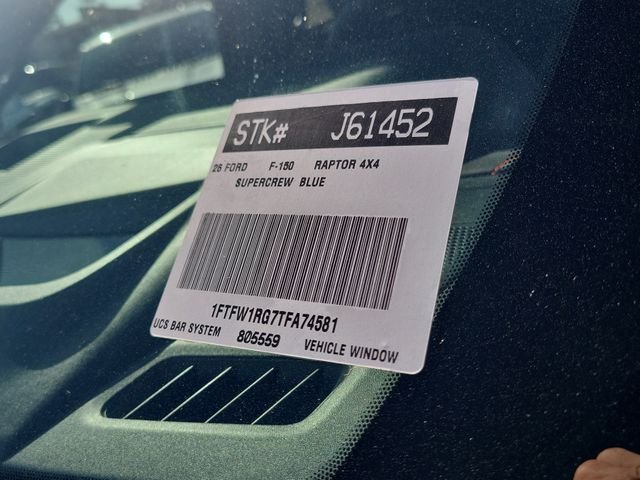 New 2026 Antimatter Blue Metallic Ford Raptor® image 28