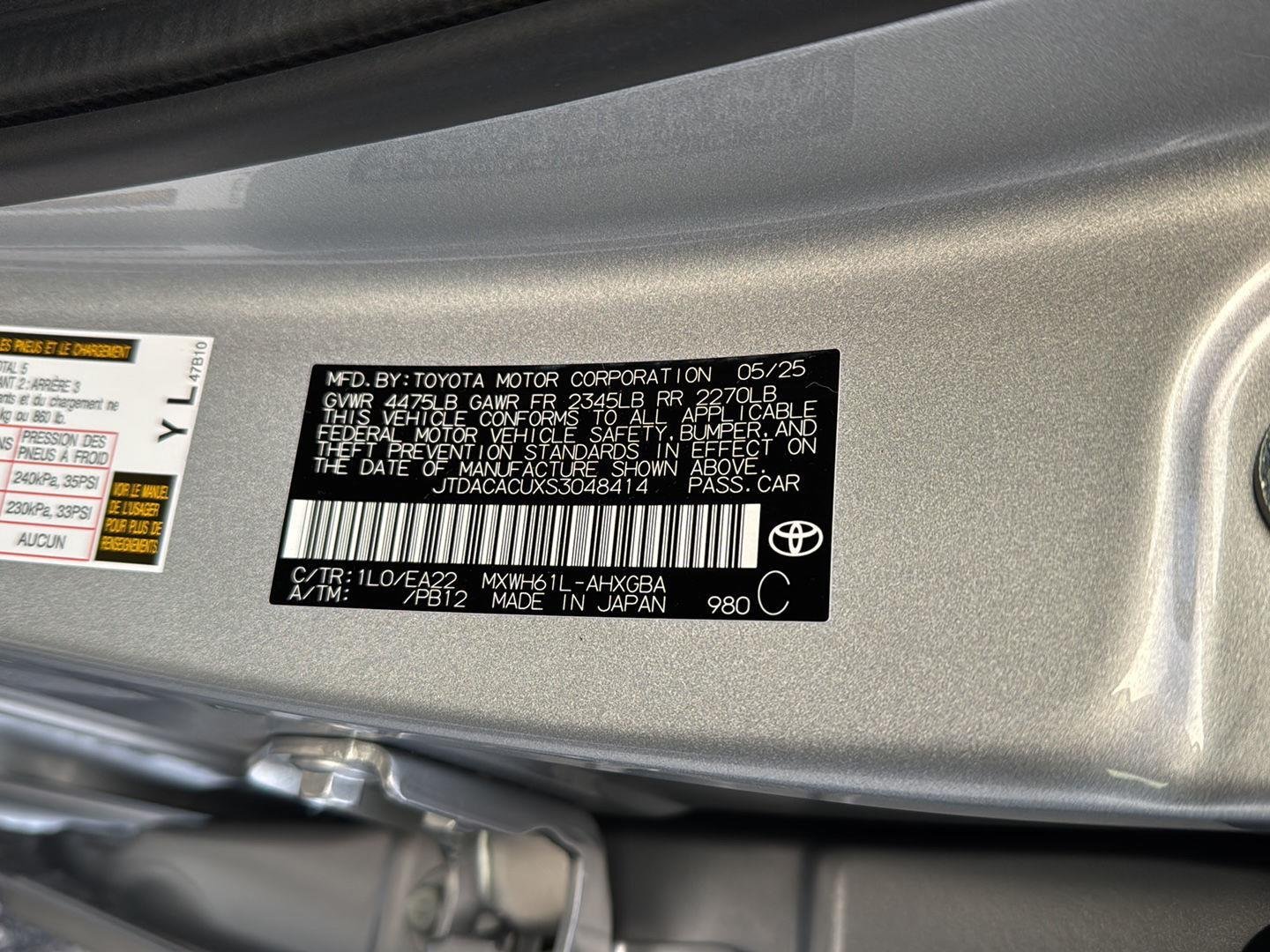 New 2025 Cutting Edge Toyota XSE image 31