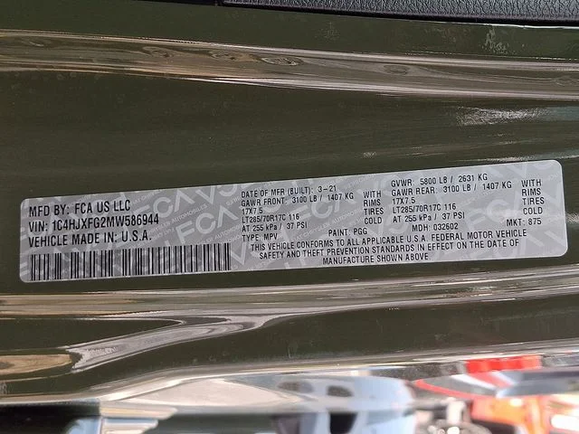 Used 2021 Green Jeep Unlimited Rubicon image 31