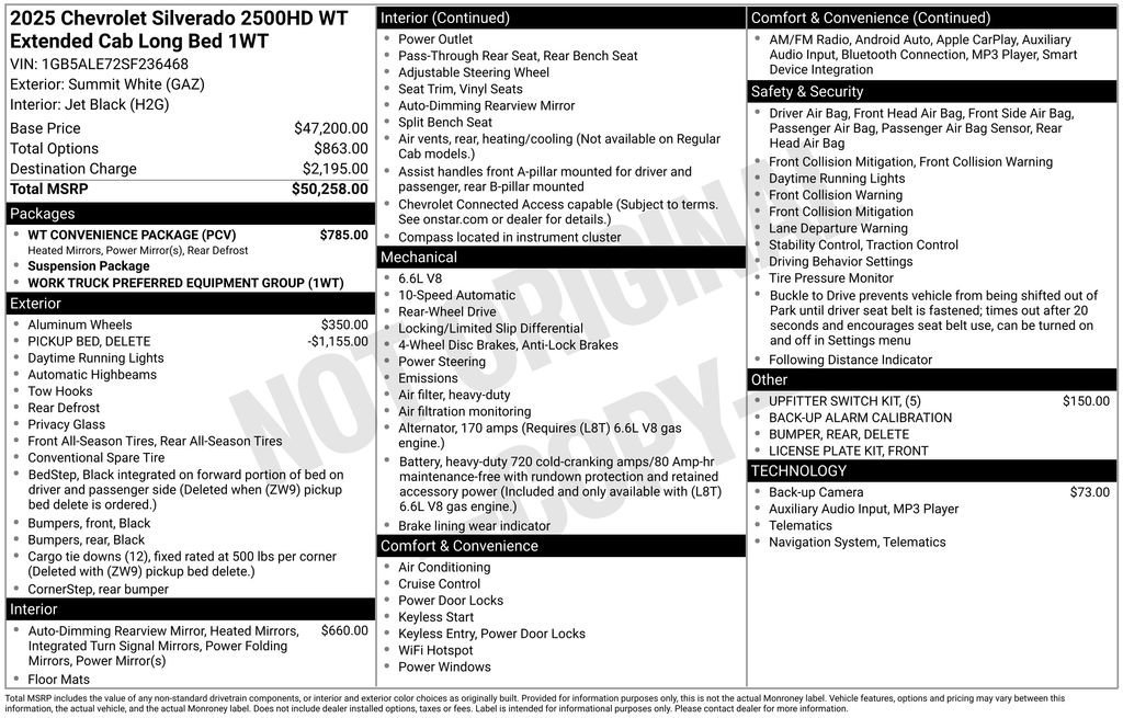 2025 Chevrolet Silverado 2500 HD Work Truck - Photo 34