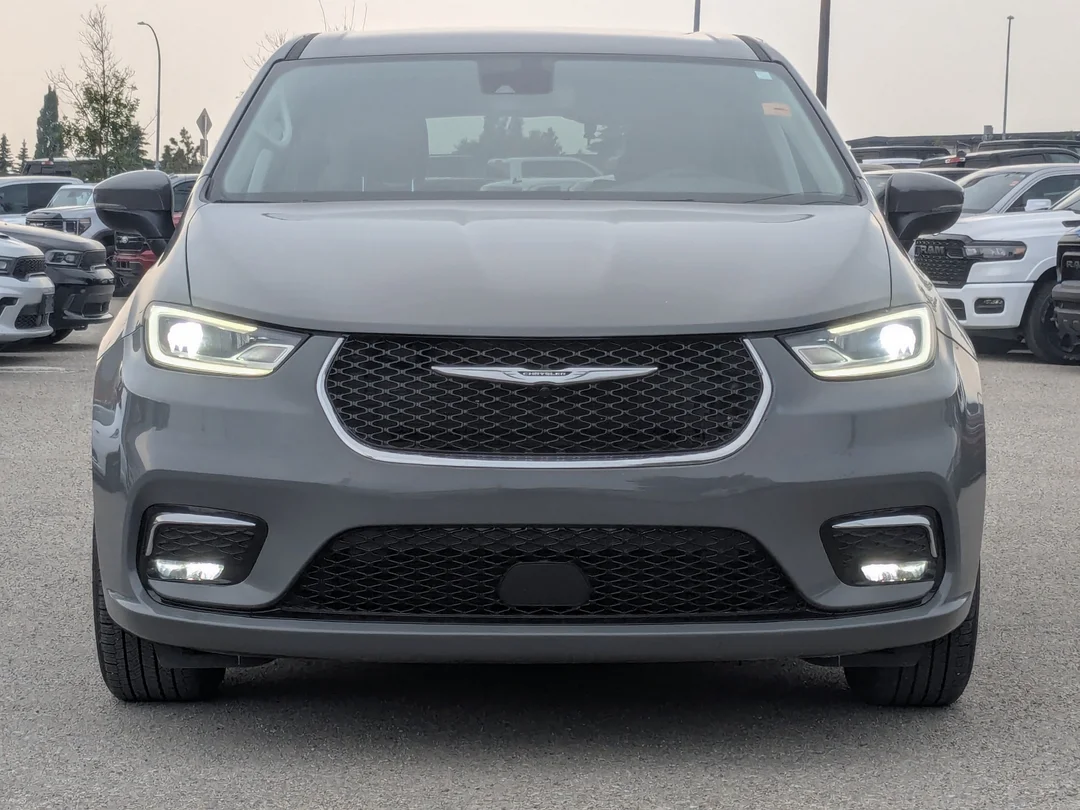Certified Used 2023 Grey Chrysler Touring L - - AWD - Caprice Leather - Heated Seats & Wheel - Blind Spot & More! image 3