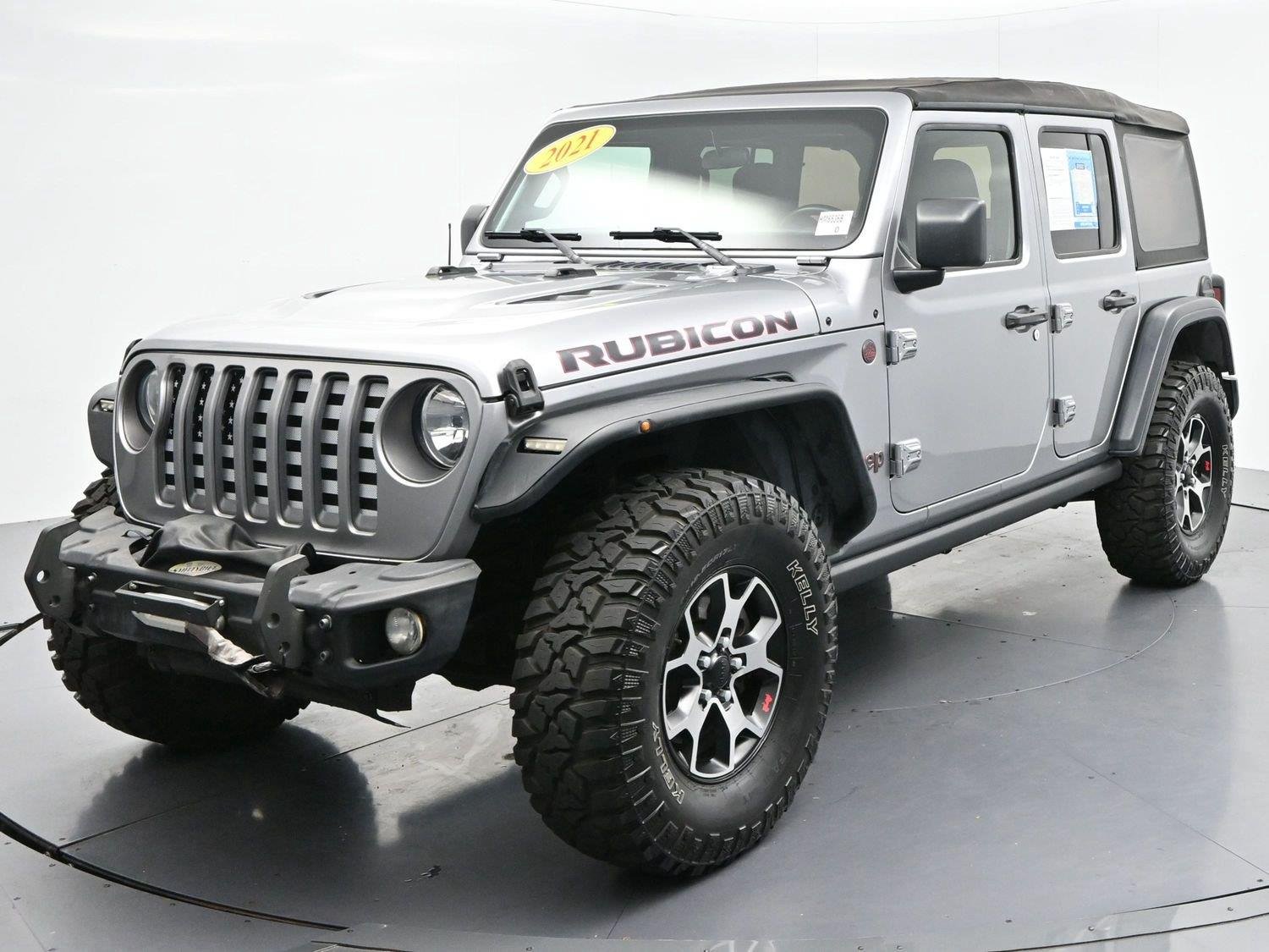 Used 2021 Billet Silver Metallic Clearcoat Jeep Unlimited Rubicon image 2