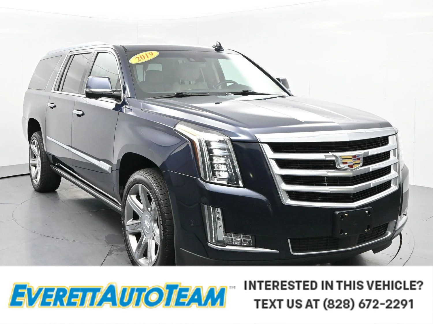 Used 2019 DARK ADRIATIC BLUE METALLIC Cadillac Premium Luxury image 1