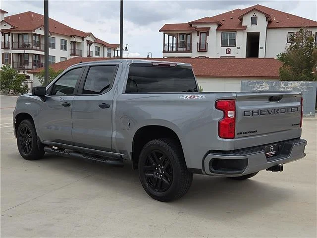Used 2024 Slate Gray Metallic Chevrolet Custom 4x4 Crew Cab 5.75 ft. box 147.4 in. WB image 2
