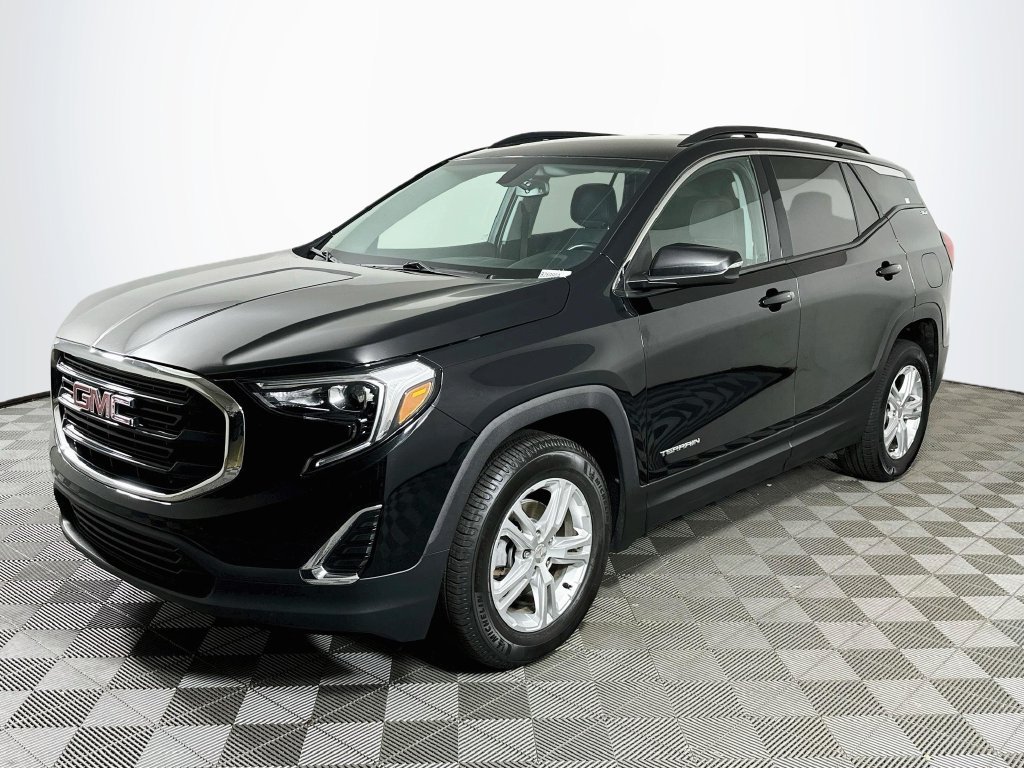 Used 2019 Ebony Twilight Metallic GMC SLE image 1