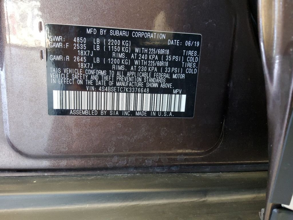 Used 2019 Brown Subaru 3.6R image 20