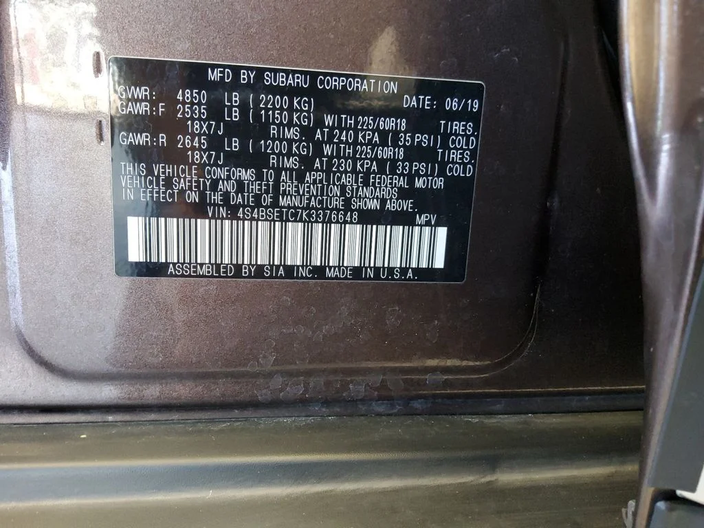 Used 2019 Brown Subaru 3.6R image 20