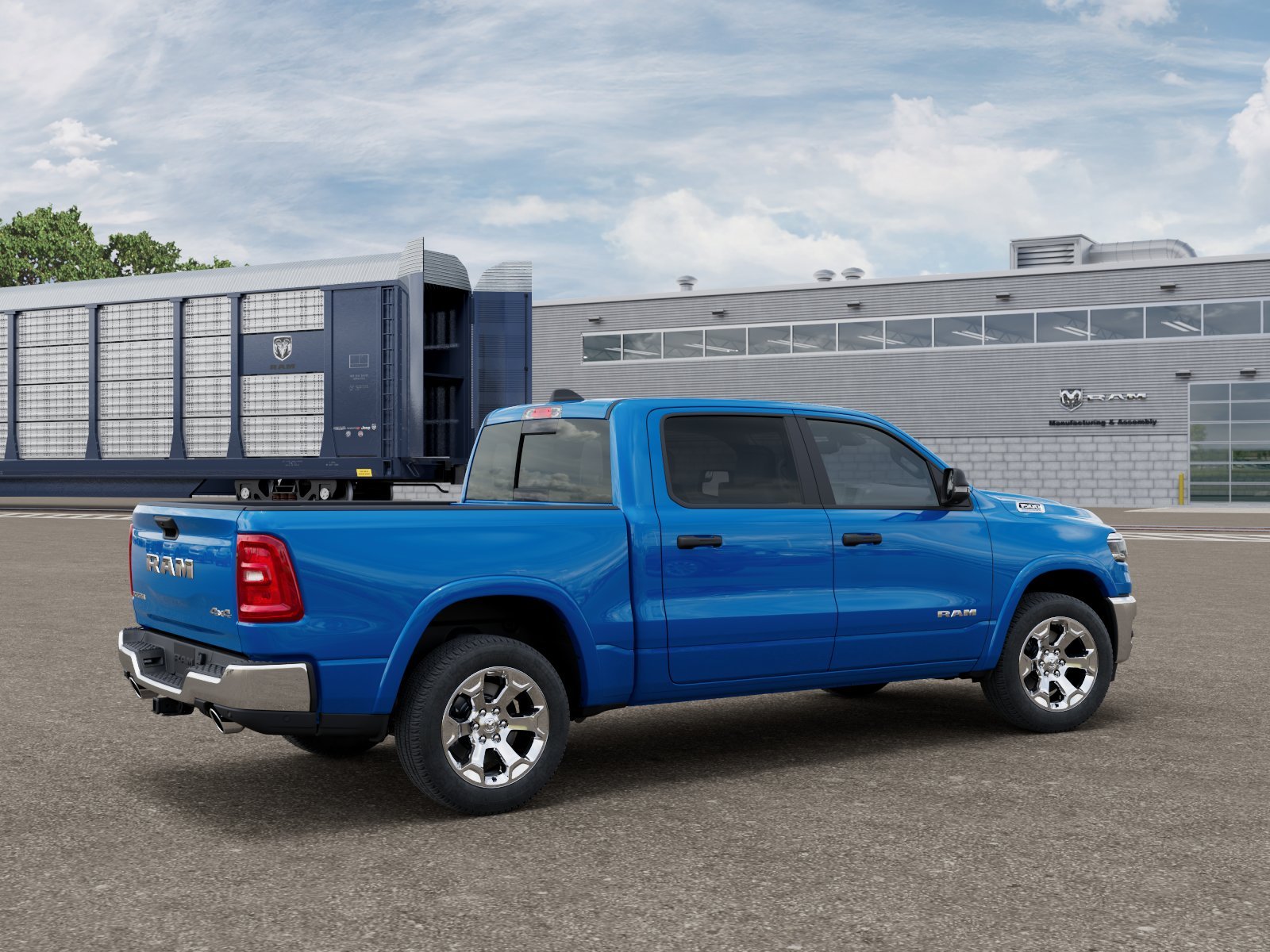 New 2026 Hydro Blue Pearl-Coat Exterior Paint RAM Big Horn/Lone Star America 250 image 2