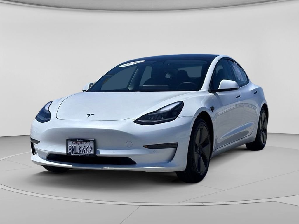 Used 2021 Pearl White Multi-Coat Tesla Standard Range Plus image 7