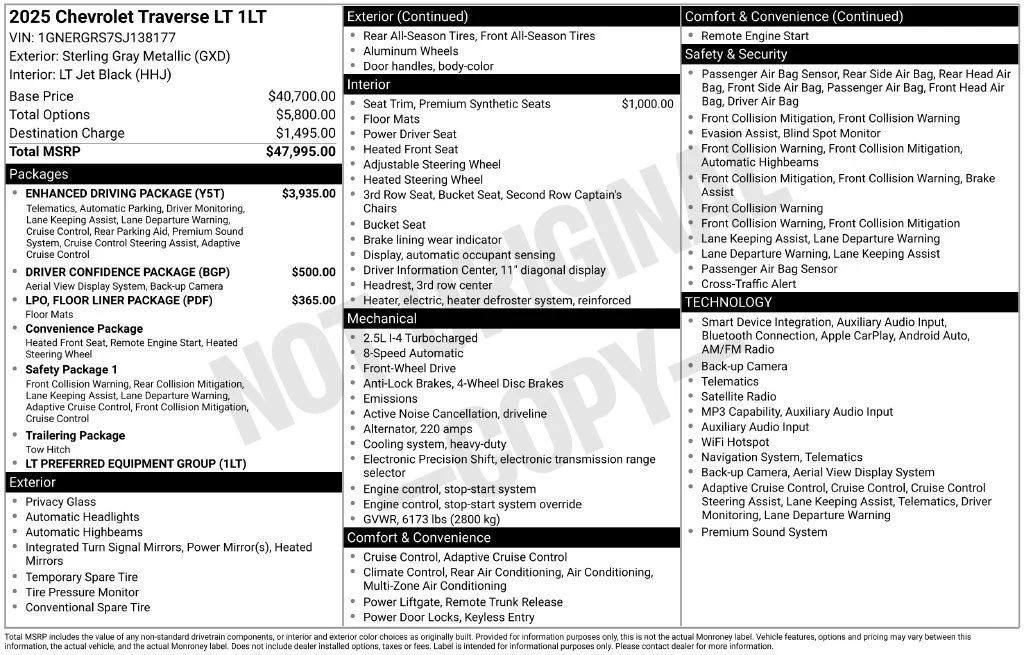 Used 2025 Sterling Gray Metallic Chevrolet LT image 5