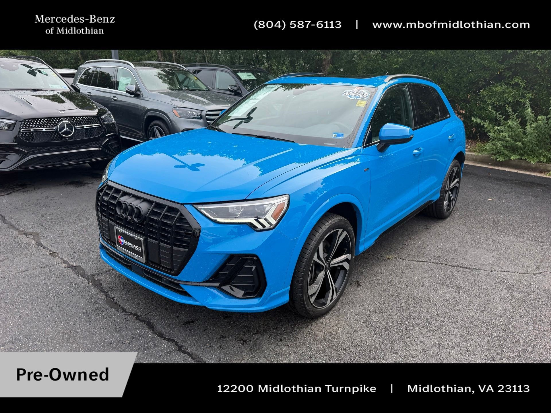 Used 2023 Blue Audi Premium Plus image 3