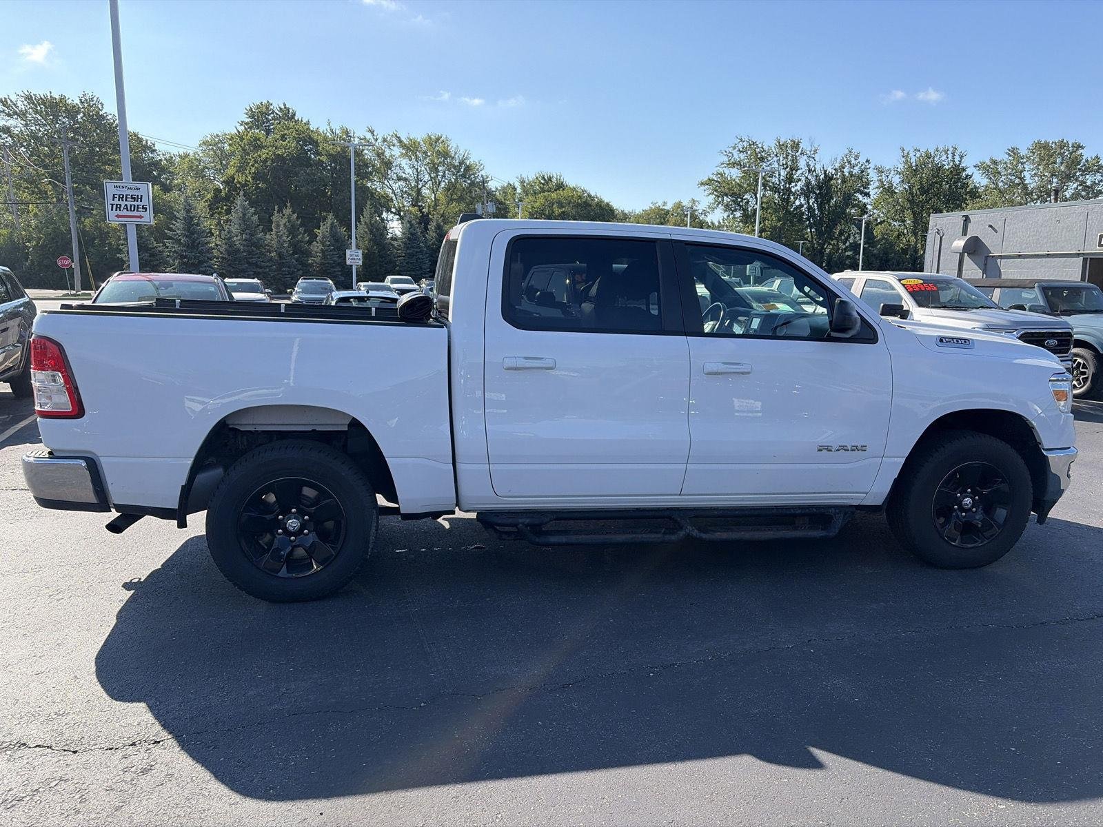 Used 2021 Bright White Clearcoat Ram Big Horn image 8