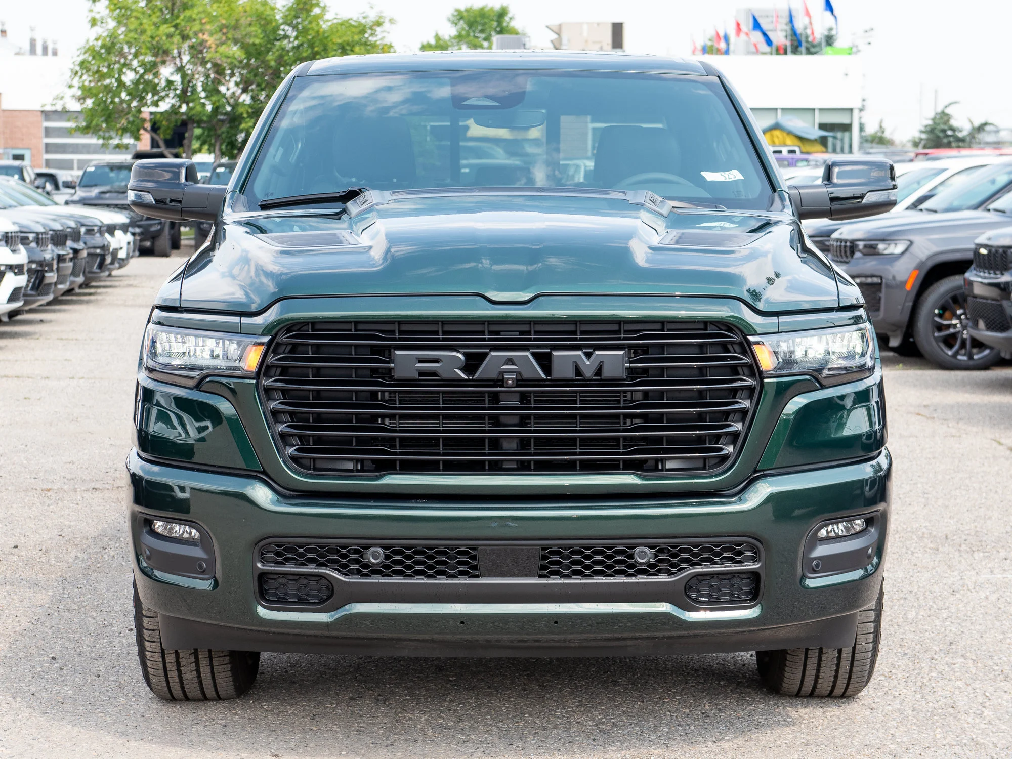 New 2026 Green RAM Sport* Crew Cab 4x4, Panoramic Sunroof, Nav, Heated Seats/Wheel, Alpine Audio image 9