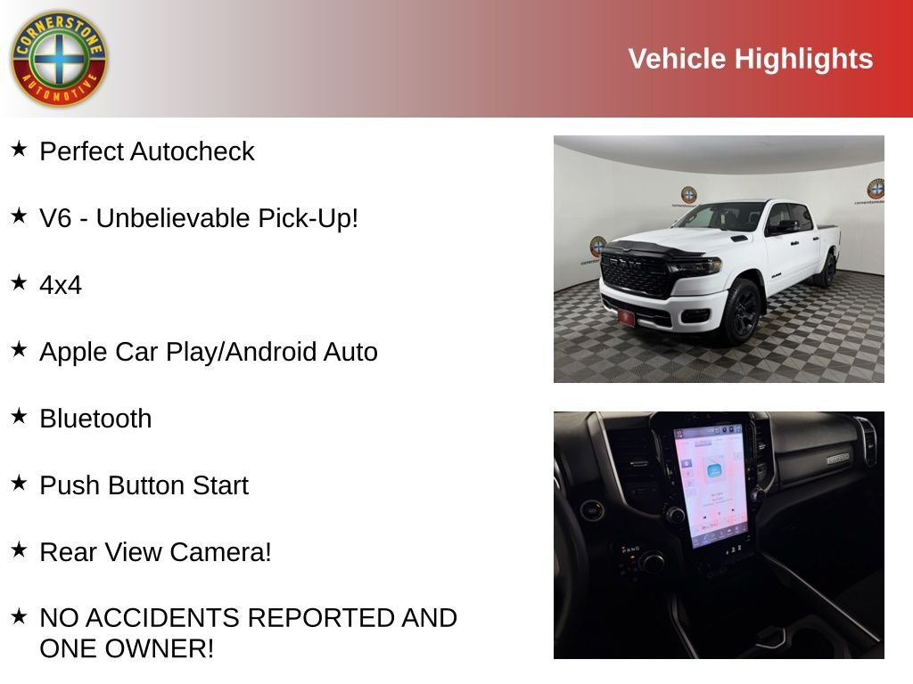 Used 2025 RAM Ram 1500 Pickup Big Horn/Lone Star with VIN 1C6RRFFG4SN586574 for sale in Monticello, Minnesota