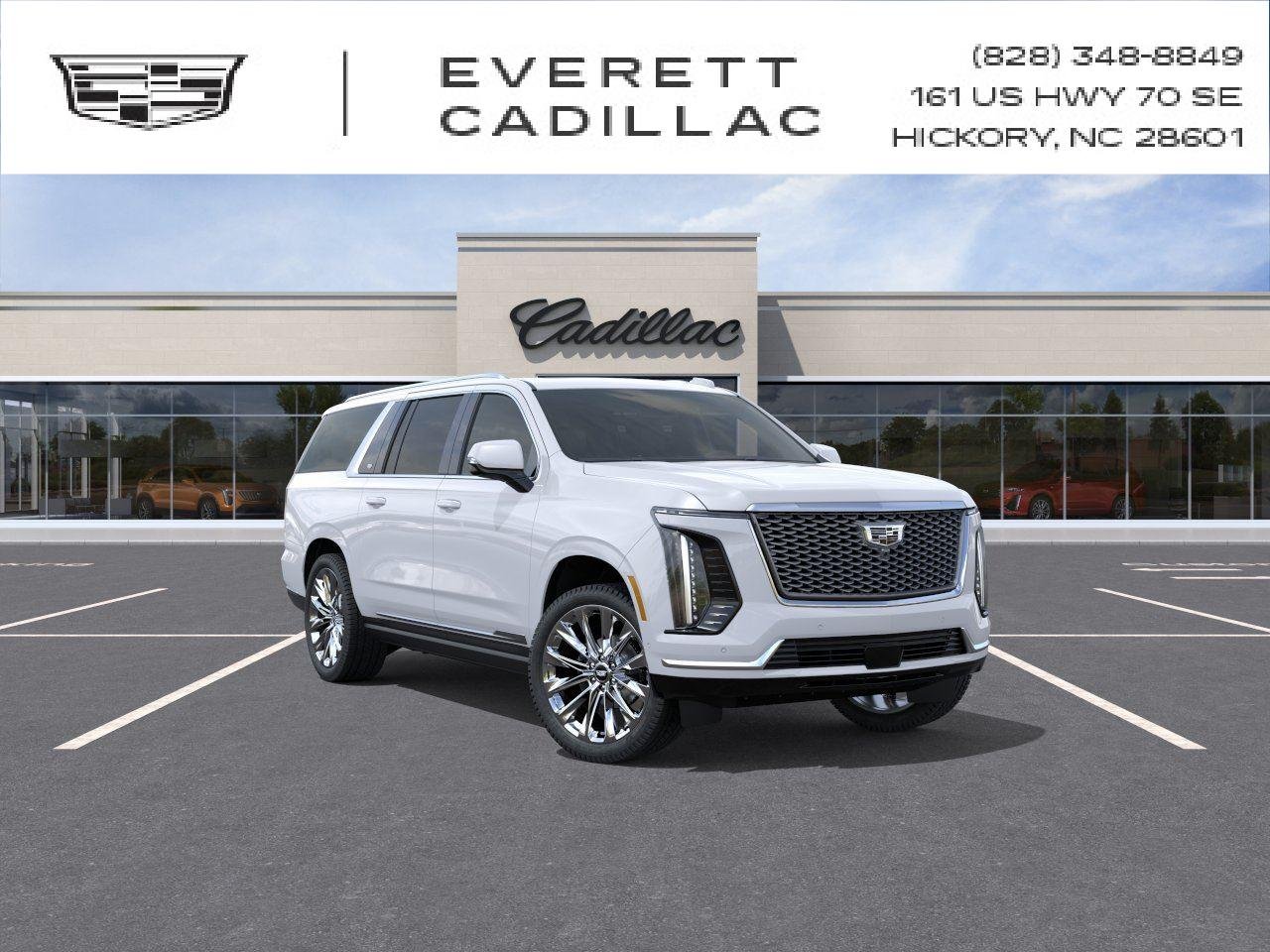 Vibrant White Tricoat 2026 Cadillac Escalade ESV SUV / Crossover Four-Wheel Drive Automatic