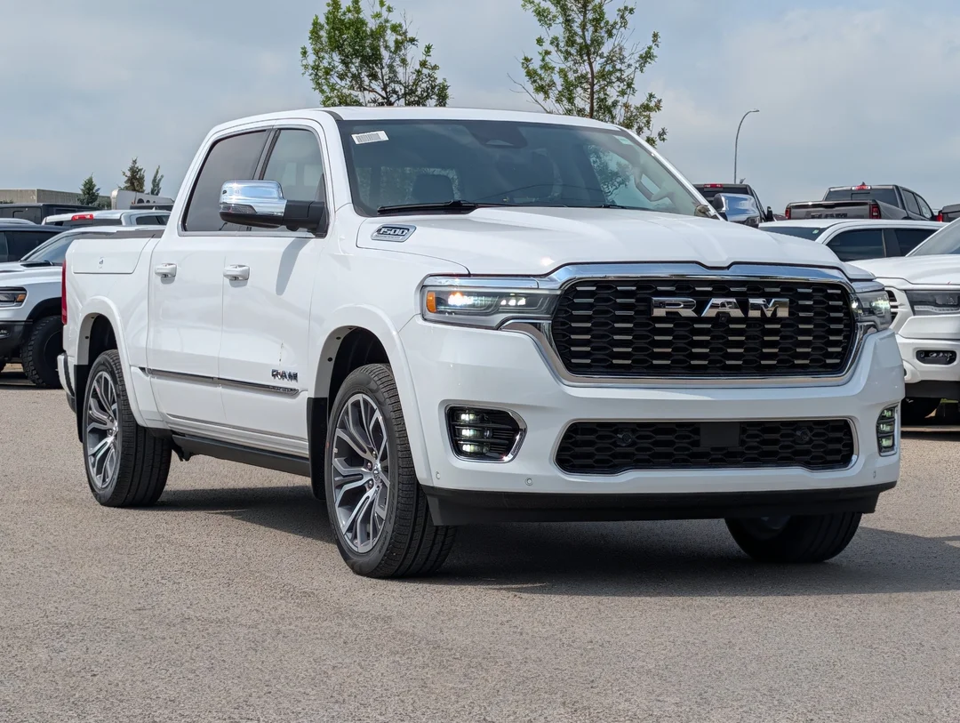 New 2026 White RAM Tungsten - - 3.0L Hurricane HO T-Turbo - Prem Lthr Bucket Seats - E-Locker Axle & More! image 2