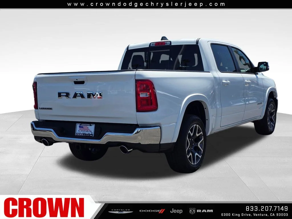 New 2026 Bright White Clear-Coat Exterior Paint RAM Laramie image 5