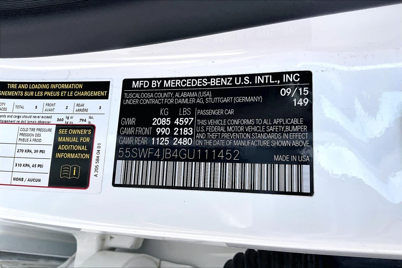 Used 2016 Polar White Mercedes-Benz C 300 Sport image 38