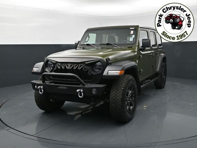 Used 2021 Jeep Wrangler Unlimited Willys with VIN 1C4HJXDN4MW573713 for sale in Burnsville, Minnesota
