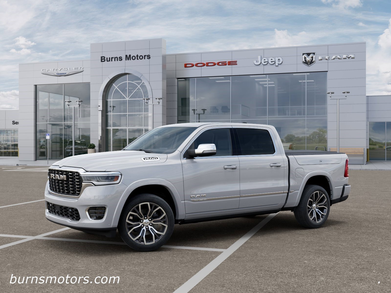 New 2026 Ivory White Tri-Coat Pearl-Coat Exterior Paint RAM Tungsten image 2