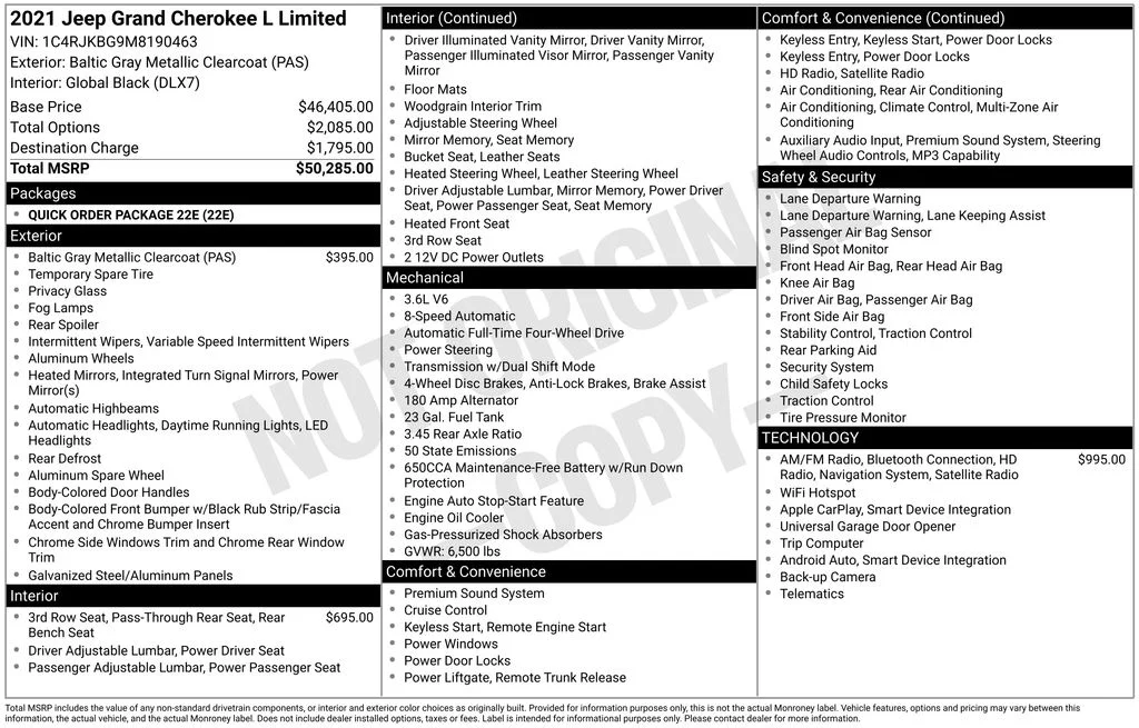 Used 2021 Gray Jeep Limited image 42