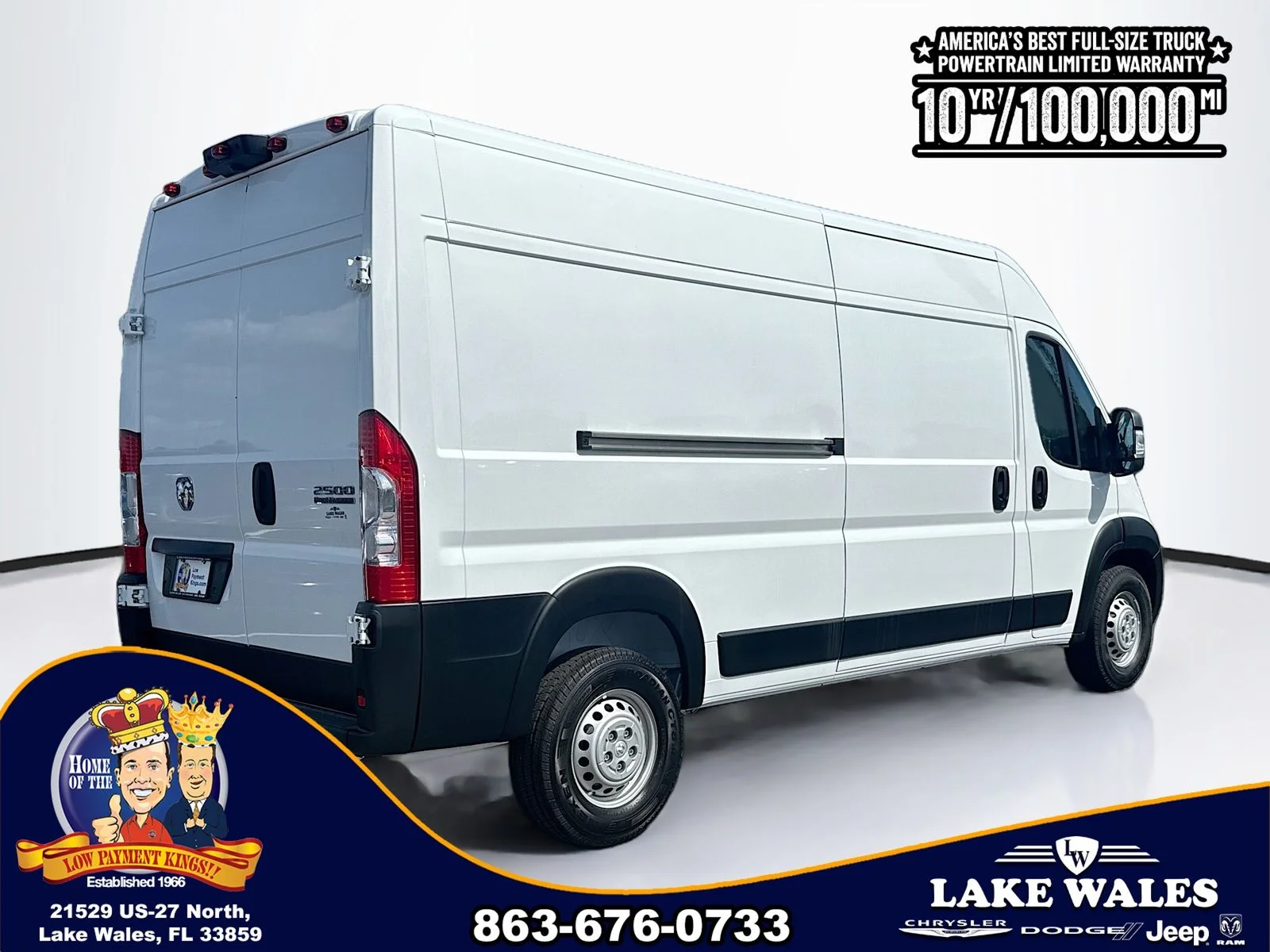 New 2026 Bright White Clearcoat RAM High Roof image 6