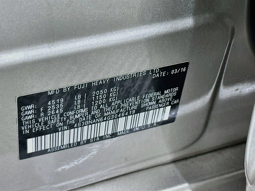 Used 2016 Tungsten Metallic Subaru 2.5i image 35