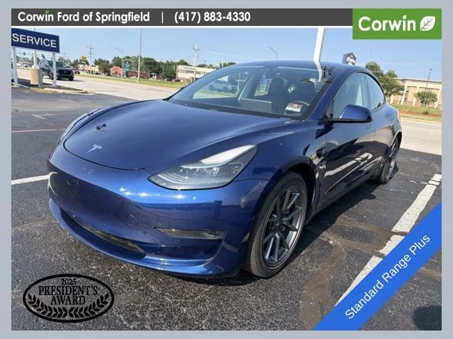 Used 2021 Deep Blue Metallic Tesla Standard Range Plus image 1
