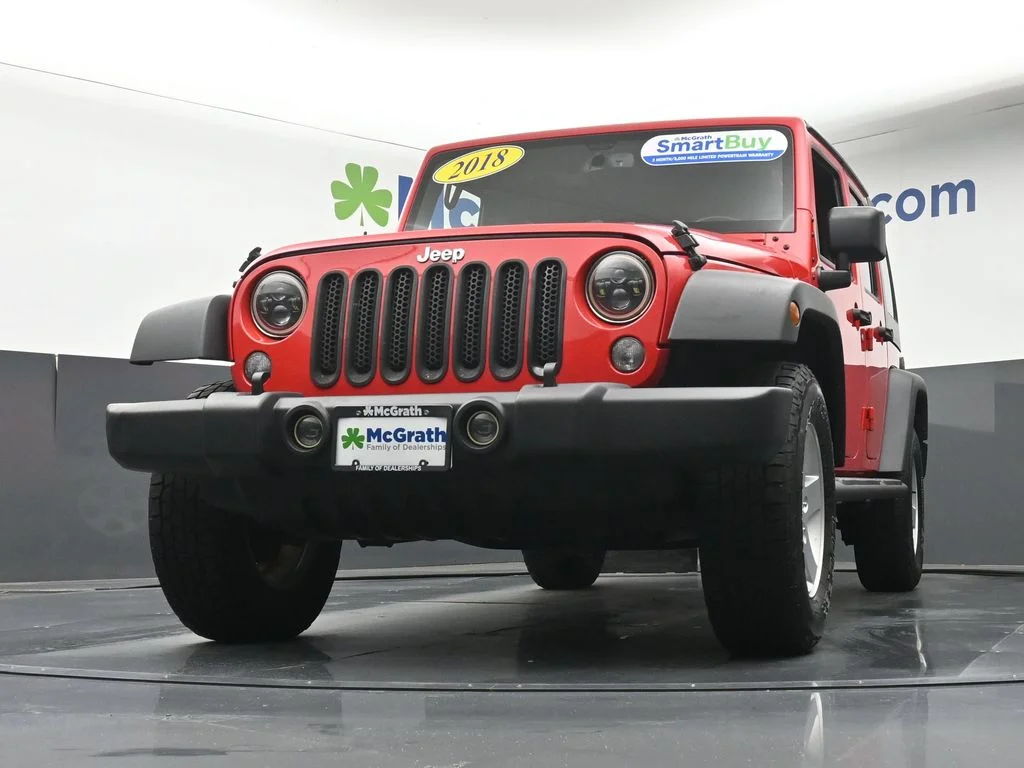 Certified Used 2018 Red Jeep Unlimited Sport image 7