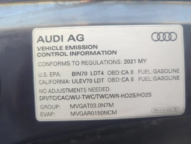 Used 2021 Black Audi 55 Premium Plus image 13