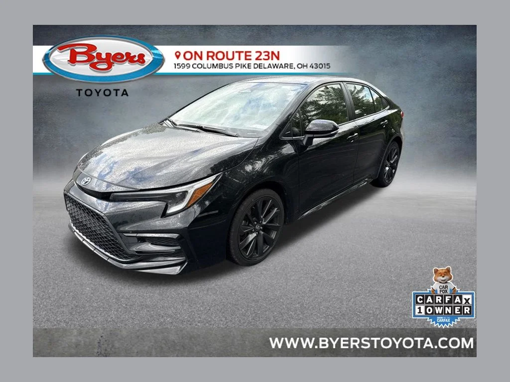 Used 2025 Black Toyota SE image 1