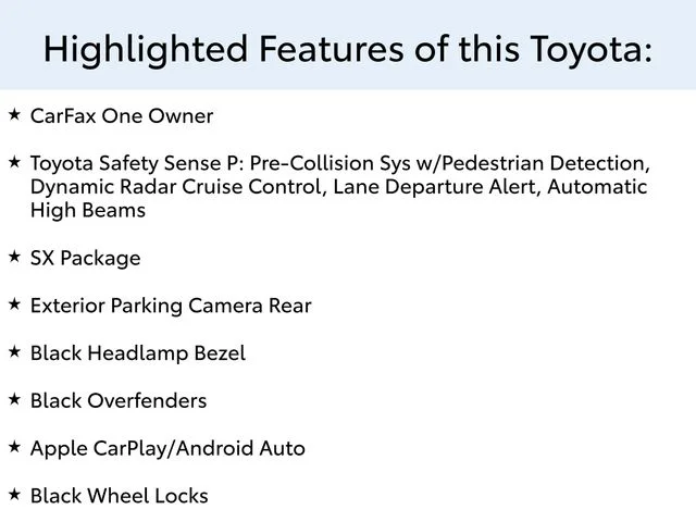 Used 2022 Black Toyota SR image 2