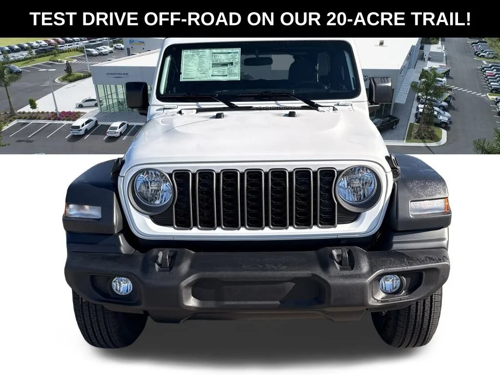New 2026 Bright White Clear-Coat Exterior Paint Jeep Sport image 9