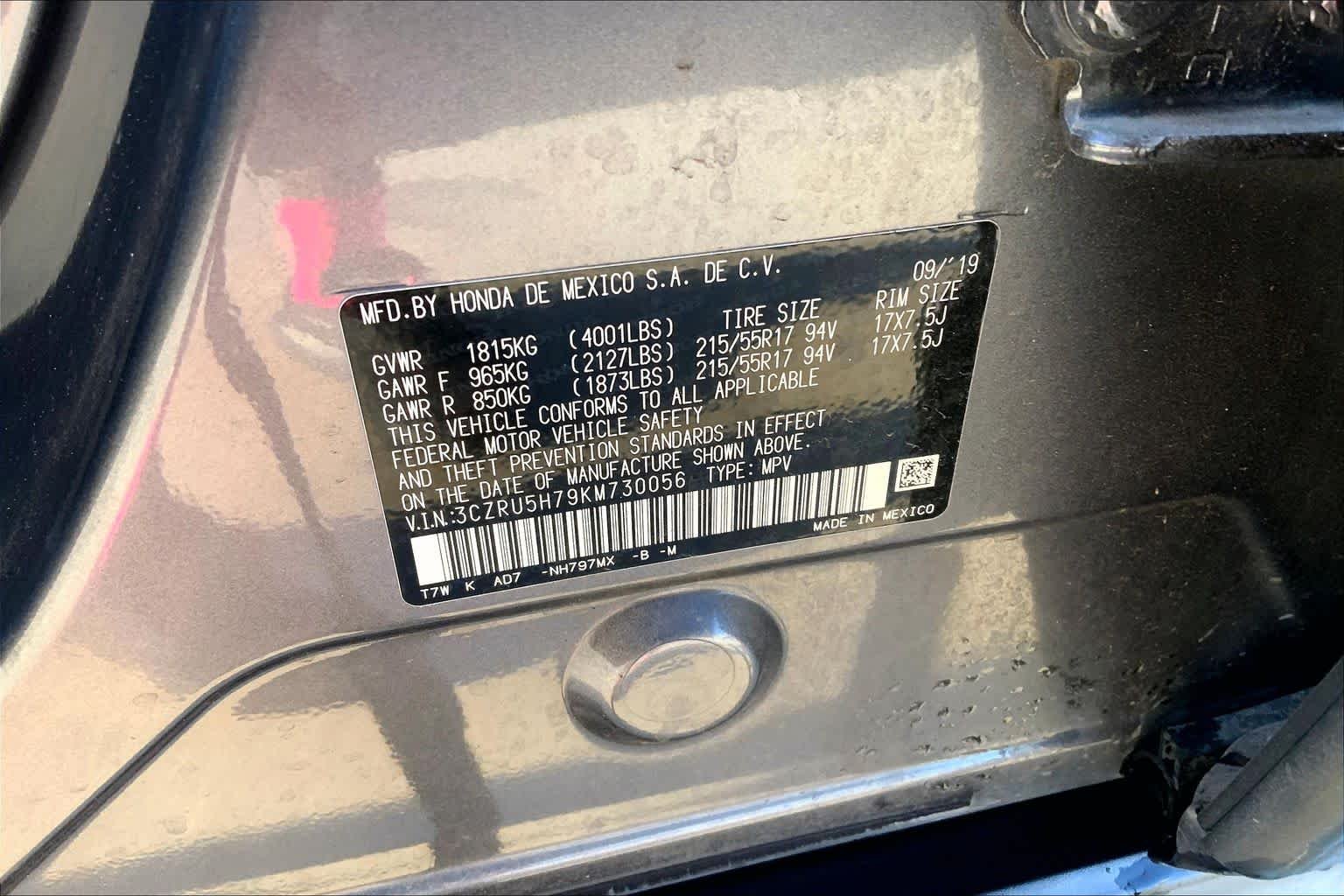 Certified Used 2019 Modern Steel Metallic Honda EX-L image 33