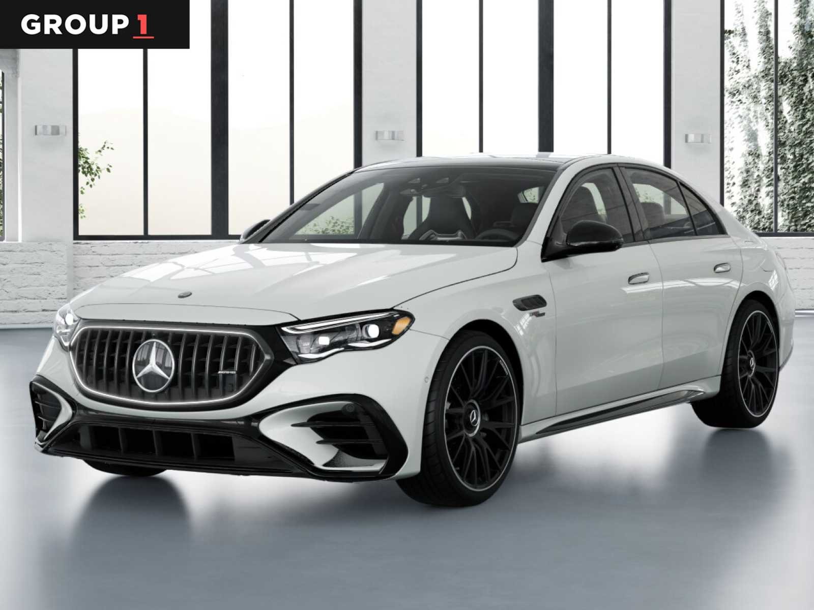 MANUFAKTUR Moonlight White Metallic 2026 Mercedes-Benz E-Class AMG E 53 Hybrid 4MATIC+ Sedan All-Wheel Drive