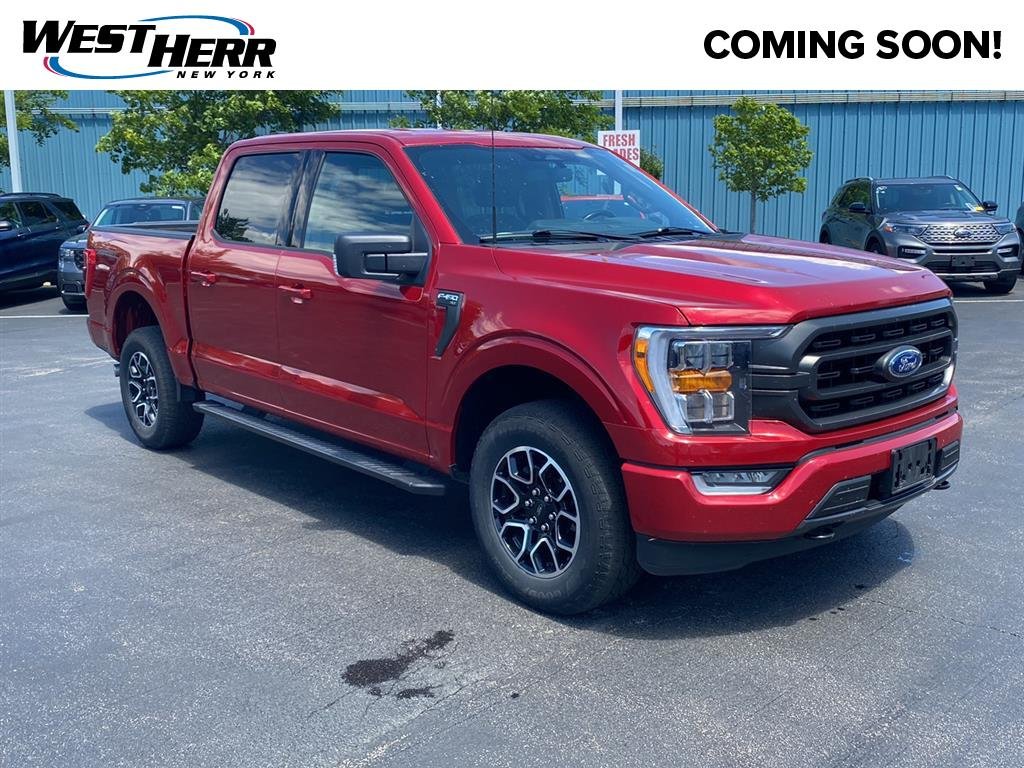 Used 2022 Rapid Red Metallic Tinted Clearcoat Ford XLT image 1