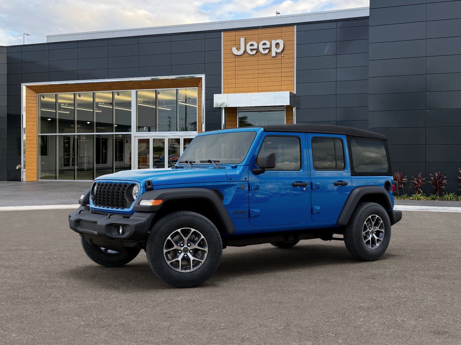 New 2026 Hydro Blue Pearl-Coat Exterior Paint Jeep Sport S image 30