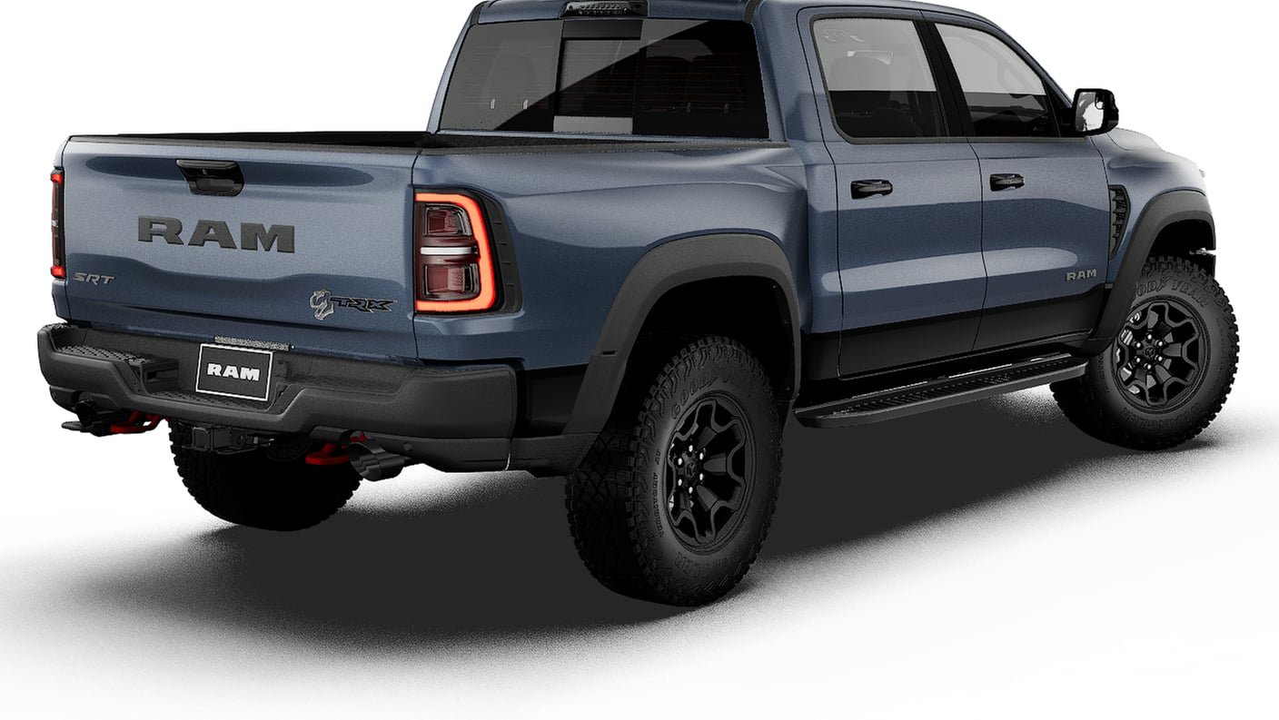 New 2027 Forged Blue Metallic Exterior Paint RAM TRX image 2