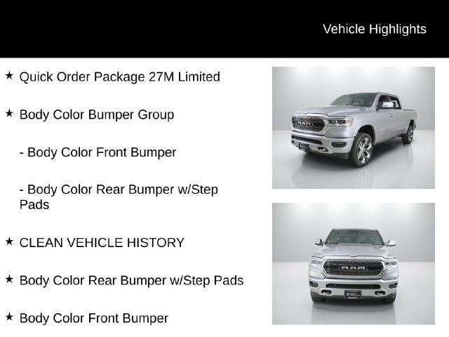 Used 2022 Billet Silver Metallic Clearcoat Ram Limited image 6