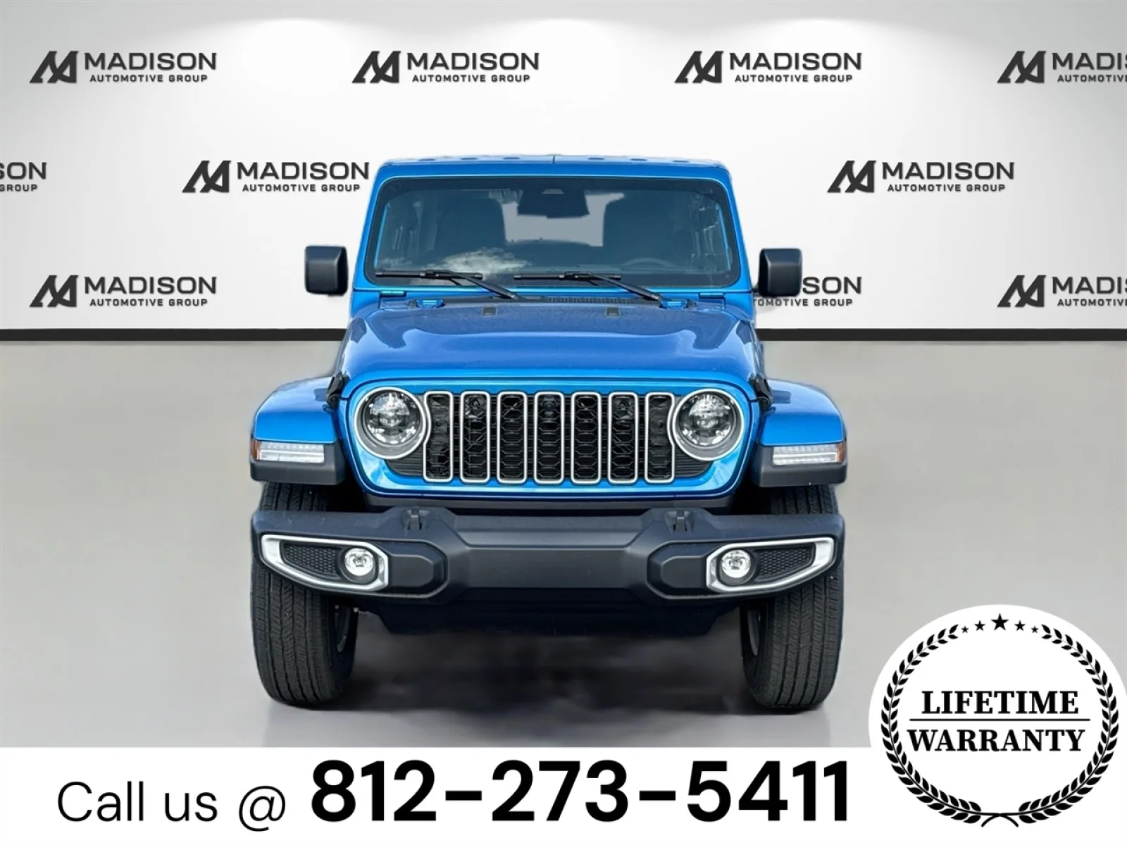 New 2025 Hydro Blue Pearlcoat Jeep Sahara image 2