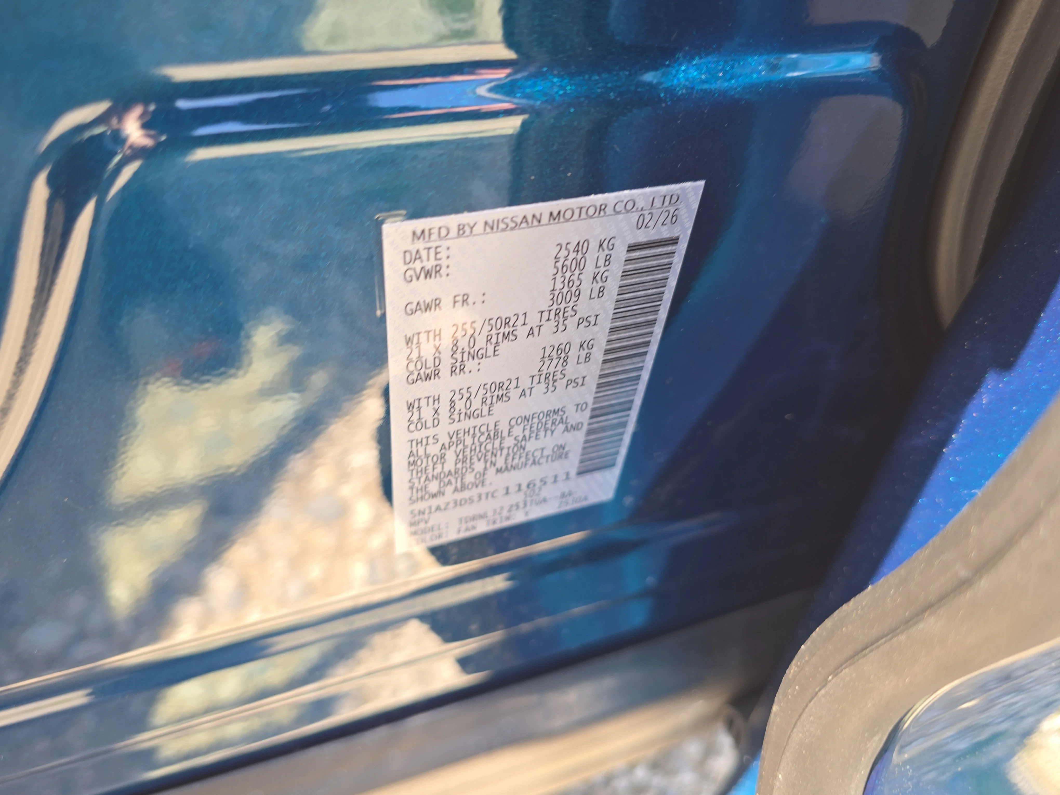 New 2026 Aurora Blue Pearl Metallic Nissan Platinum image 34