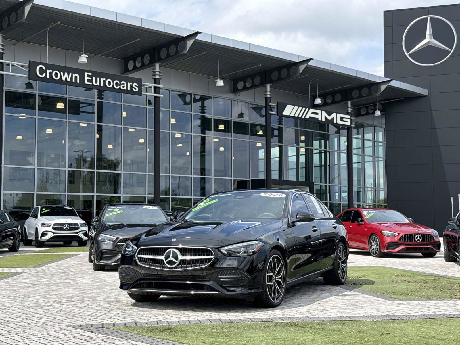 Black 2026 Mercedes-Benz C-Class Sedan Rear-Wheel Drive 