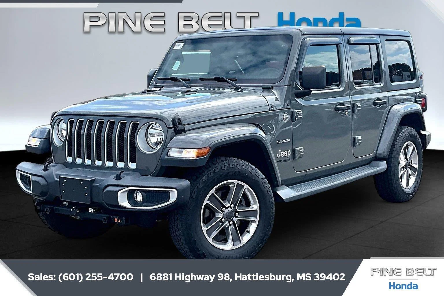 Used 2020 Sting-Gray Clearcoat Jeep Sahara image 10