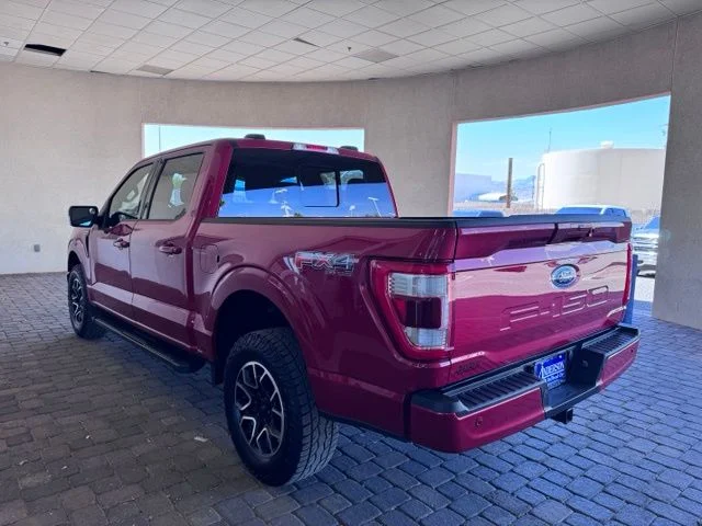 Certified Used 2022 Rapid Red Metallic Tinted Clearcoat Ford Lariat image 3